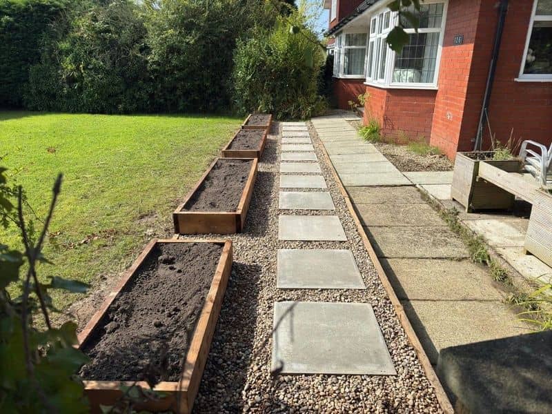 Finished garden