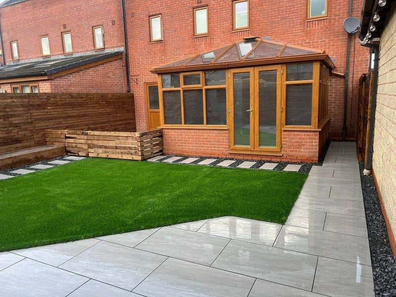 Finished garden