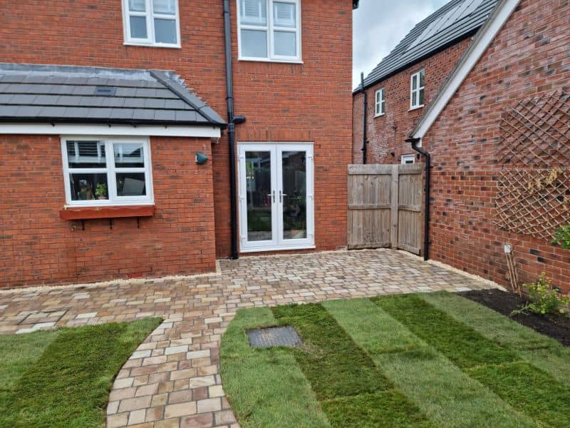 Sandstone Paving, Block Paving & New Lawn in Preston — 20250717 143050