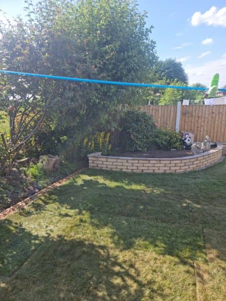 New Lawn, Indian Sandstone Patio & Edging in Blackburn — 20260622 164206