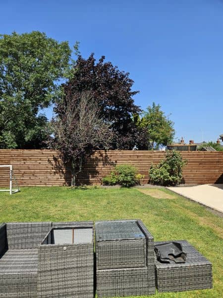 Porcelain Patio & Slatted Fence Cladding in Preston — 20260709 133612