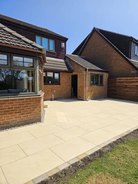 Porcelain Patio & Slatted Fence Cladding in Preston — 20260709 133629