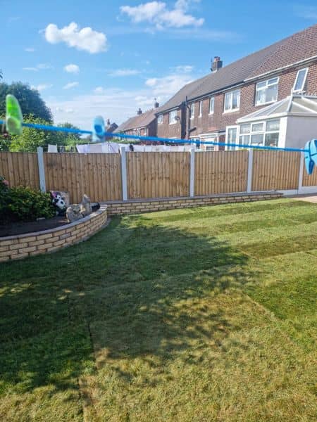 Finished garden