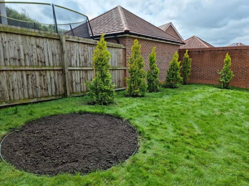 Finished garden