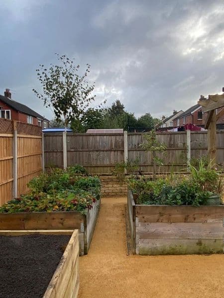 Finished garden