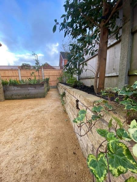 Finished garden