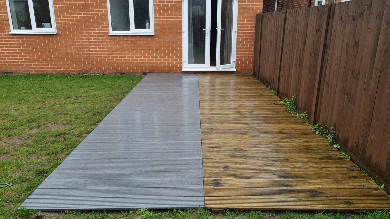 Composite vs Timber Decking in a Wet North West Garden