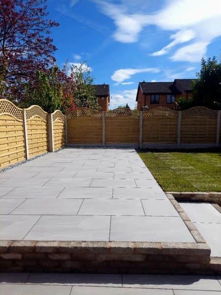 Porcelain Patio, Drainage & New Lawn in Fulwood