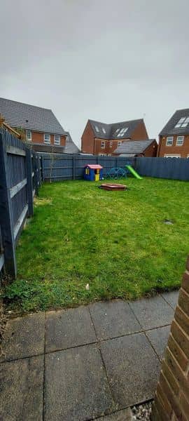 Zoned family garden in Buckshaw before works — Buckshaw