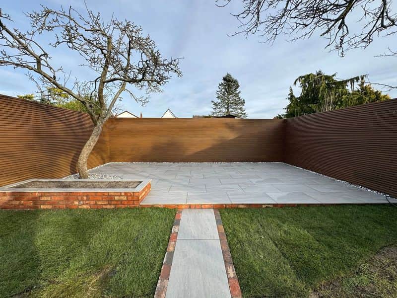 Porcelain Patio, Close Board Fencing & Garden Walls in Preston