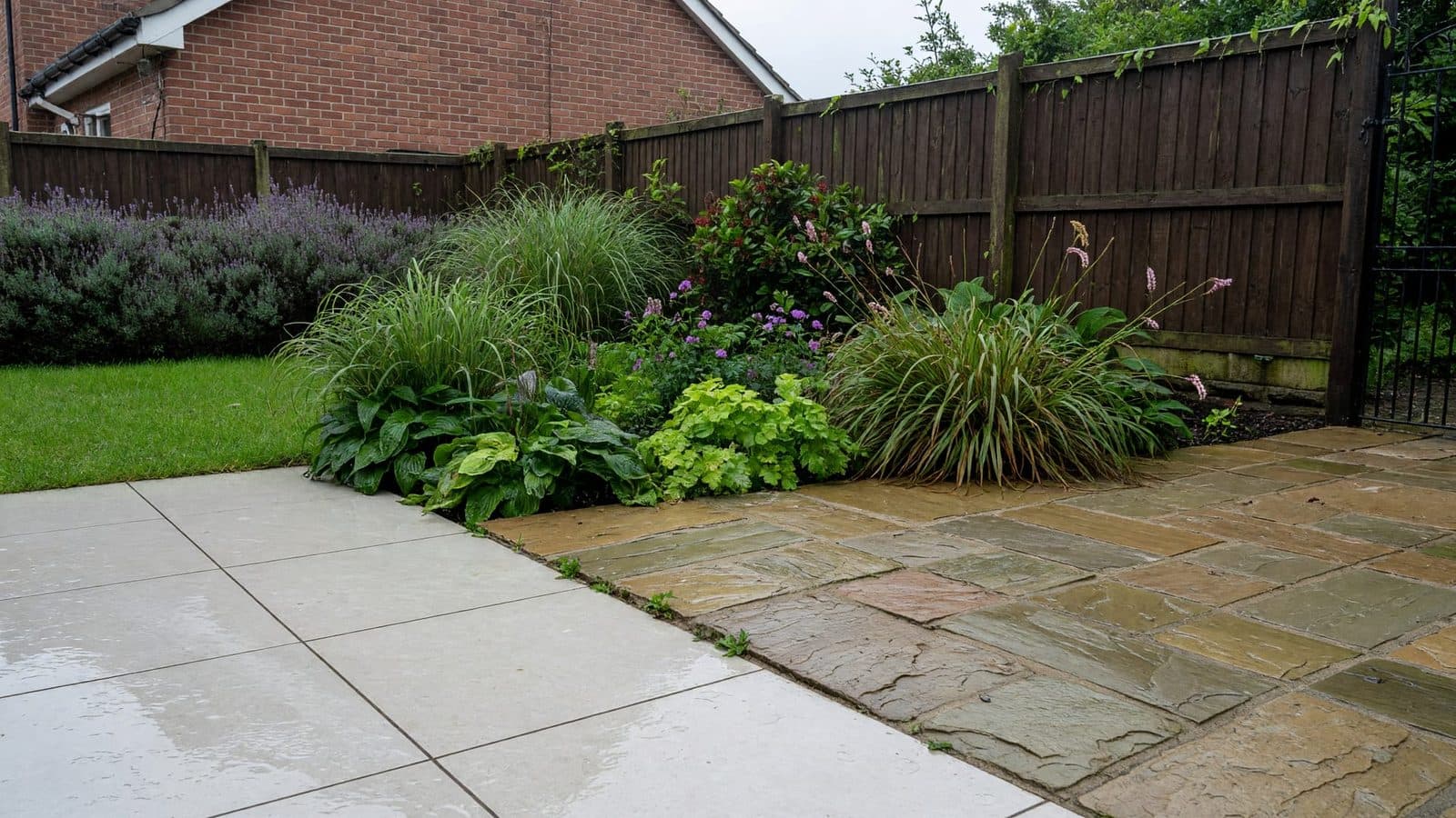 Porcelain vs Sandstone Patios in Lancashire Weather