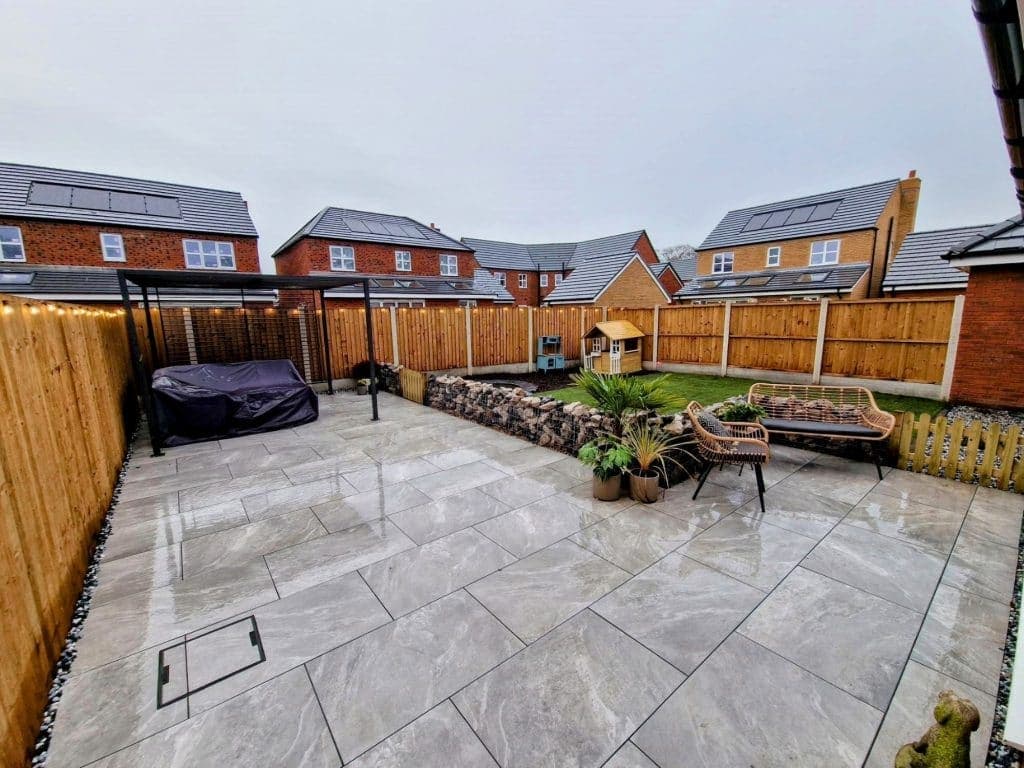 Flood Prevention & Landscaping — finished landscaping in Leyland