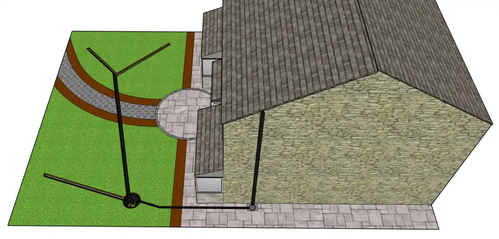 French drain and pump system French drain and pump garden drainage system
