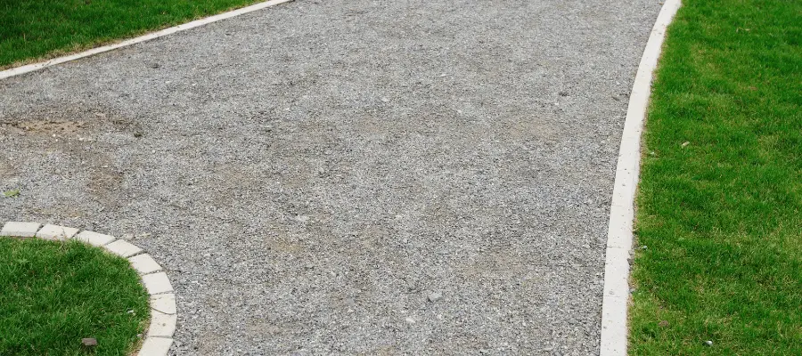self binding gravel path as a great alternative to decking