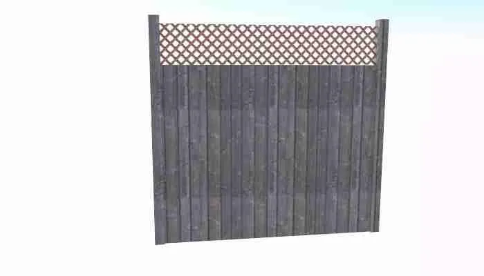Lattice top fencing