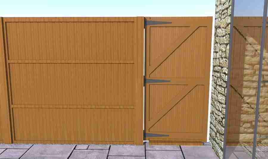 Positioning and fitting a garden gate