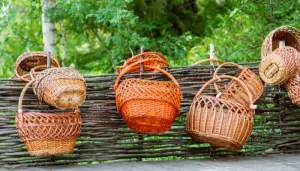 Rattan fencing is a cheap alternative to wood
