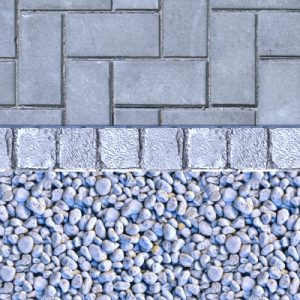 Granite paving edging