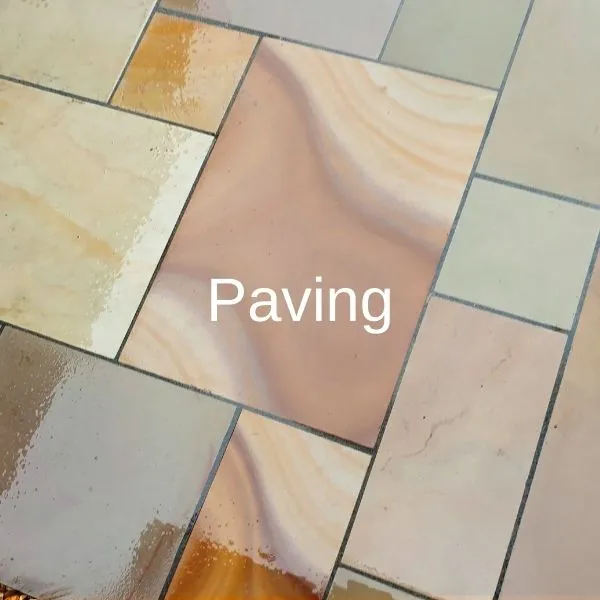 Paving with text