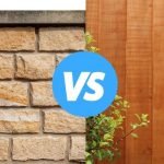 brick wall vs fence