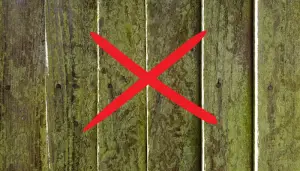 green fence with x