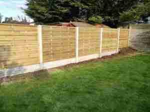 Cedar wood fencing installed in Penwortham Preston