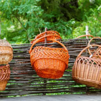 Rattan fencing is a cheap alternative to wood